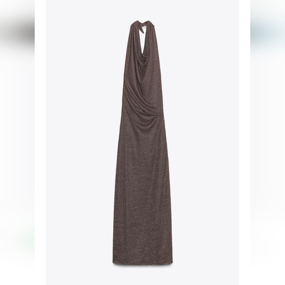 Zara Open Back Metalic Thread Dress - Picture 10 of 12